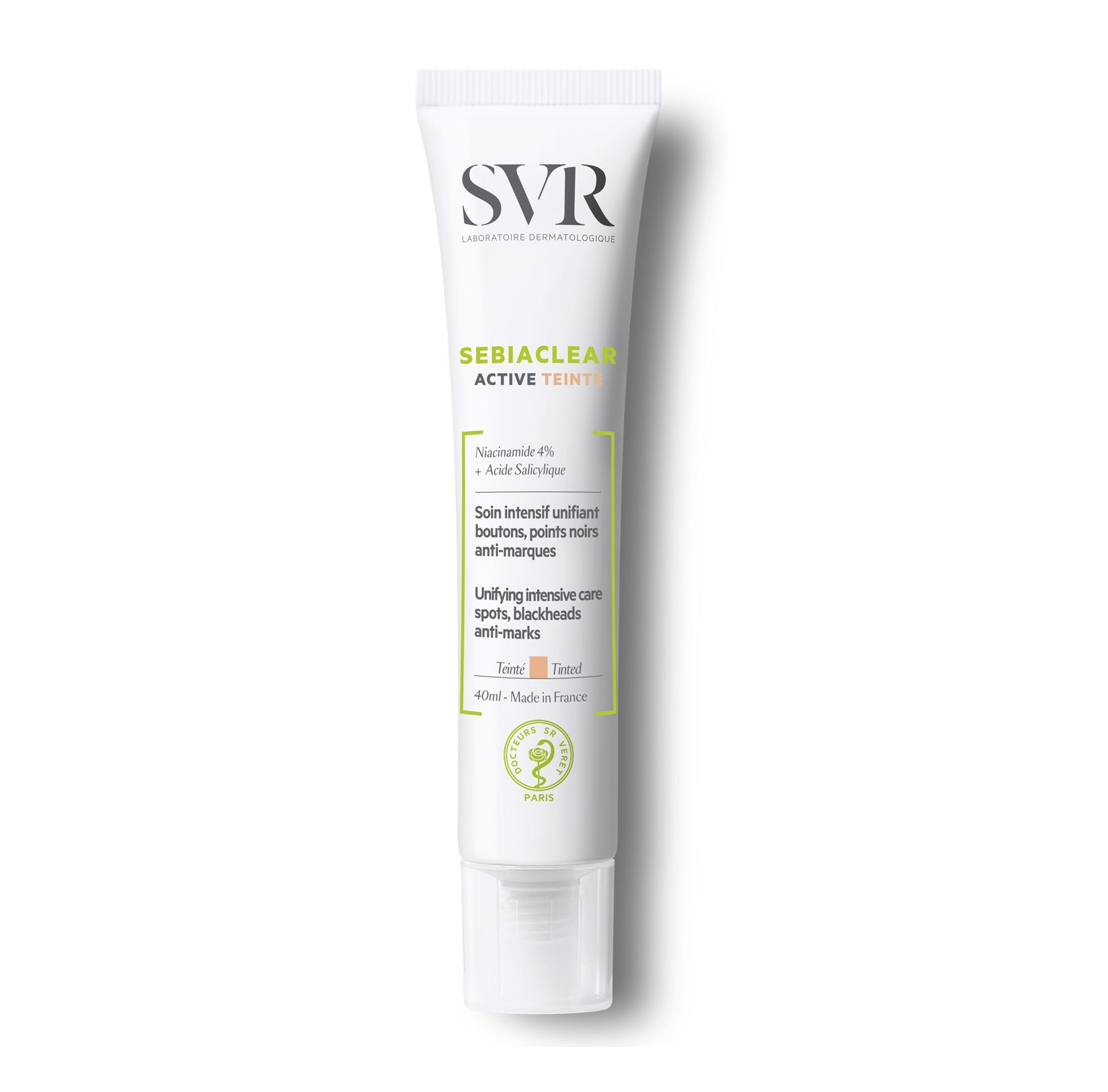 SVR Sebiaclear Active Teinte - عناية موحدة ومكثفة - 40ML