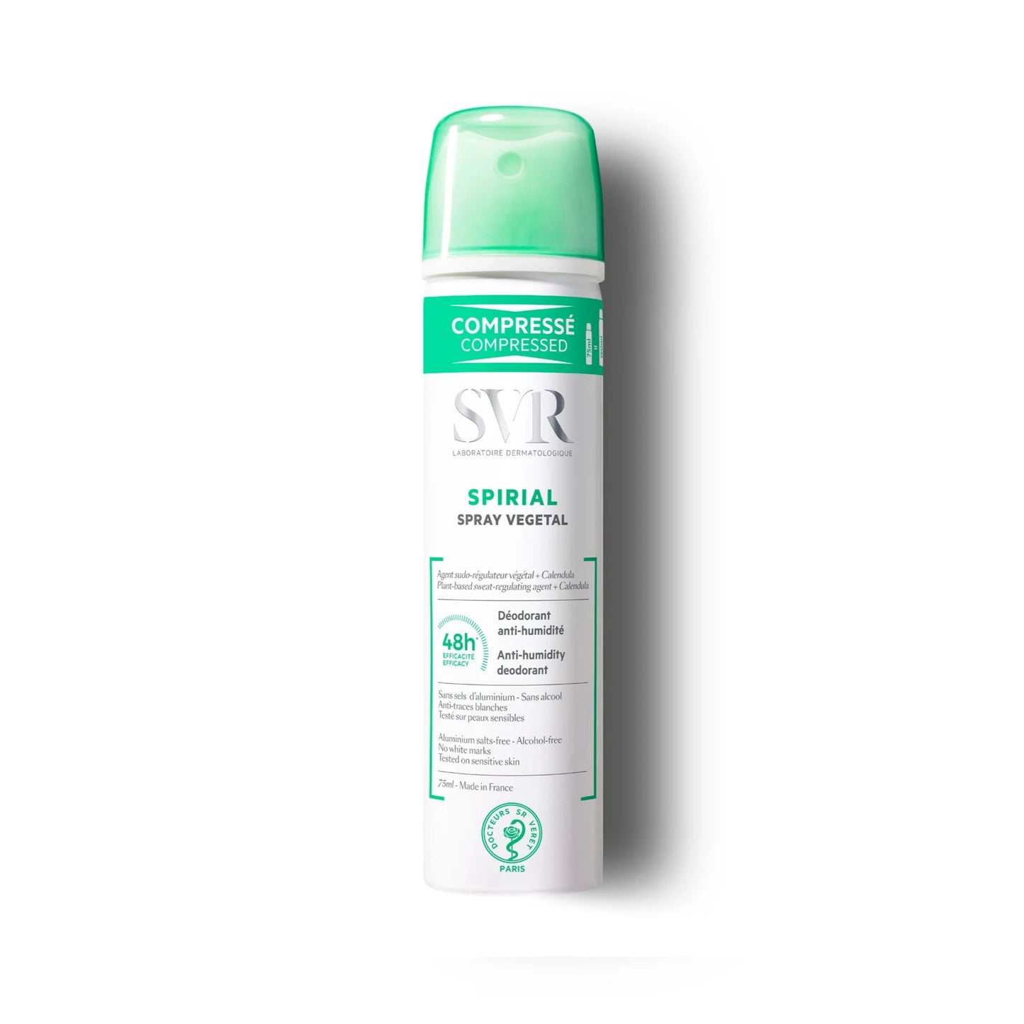 سبراي SVR Spirial Vegetal - مزيل رطوبة مضاد لمدة 48 ساعة - 75 مل