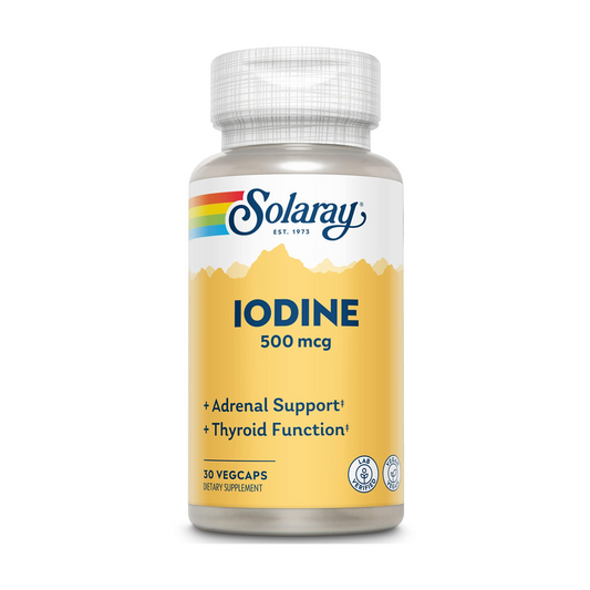 Solaray Iodine 500 mcg Dietary Supplement – 30 VegCaps