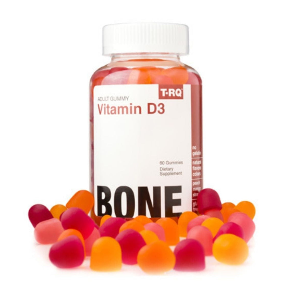 T-RQ VITAMIN D3 ADULT GUMMY – BONE SUPPORT - 60 gummies