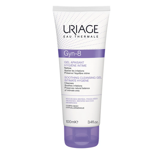 URIAGE GYN-8 SOOTHING CLEANSING GEL – Intimate Hygiene & Comfort 100ml
