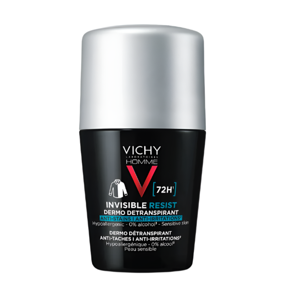 VICHY 72-Hour Invisible Resist Anti-perspirant Sensitive Skin For Roll On 50ml Men