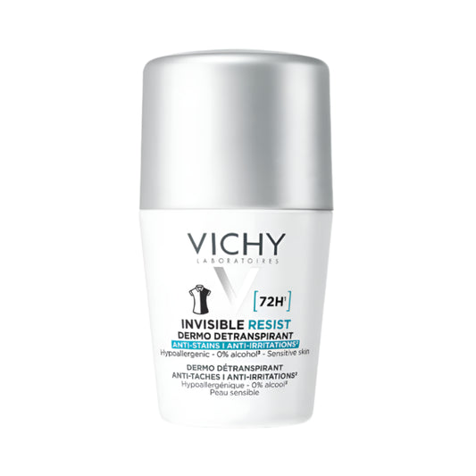VICHY 72-Hour Invisible Resist Anti-perspirant Sensitive Skin For Roll On 50ml Women