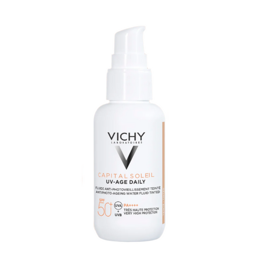 VICHY Capital Soleil Uv-Age Daily SPF50+ Water Fluid Antifotoaging 40ml Tinted