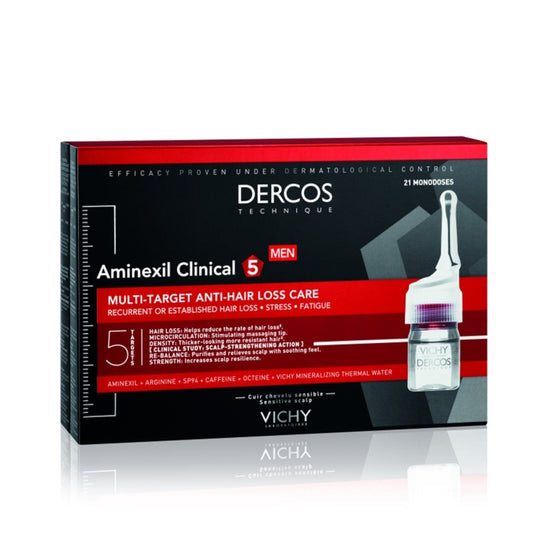 VICHY Dercos Aminexil Clinical Anti-Hair Loss Treatment 21x6ml Men