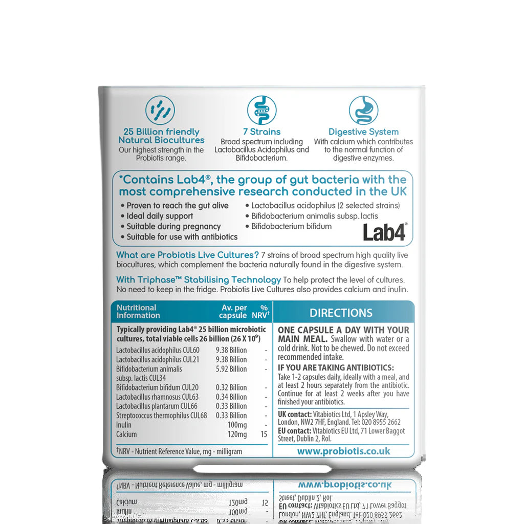 VITABIOTICS PROBIOTIS EXTRA STRENGTH 30 Capsules