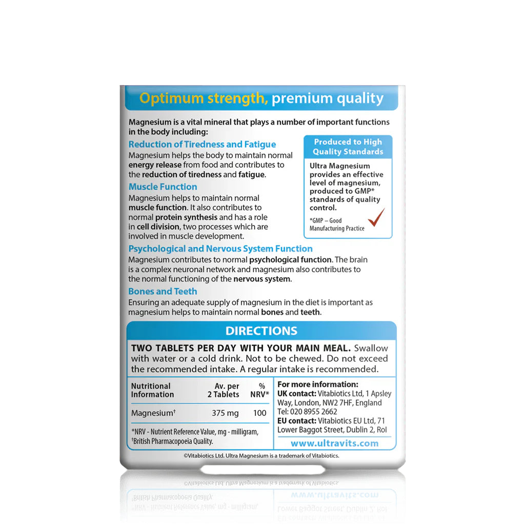 VITABIOTICS Ultra Magnesium 60 Tablets