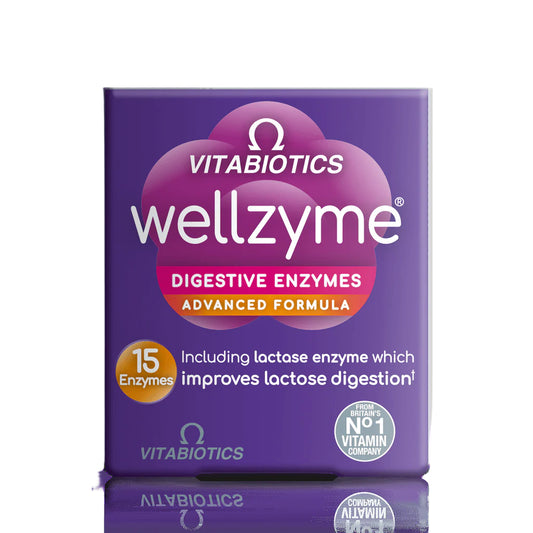 VITABIOTICS WELLZYME ADVANCED FORMULA – DIGESTIVE ENZYMES 60 Capsules